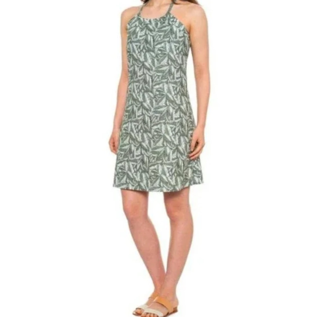 Eddie Bauer Green Leaf Pattern Top